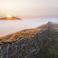 Buy canvas prints of Sunrise over Chrome Hill September 2020 by John Finney