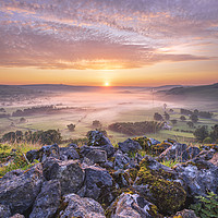 Buy canvas prints of Peak District September sunrise by John Finney