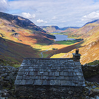 Buy canvas prints of Buttermere Mountain hut by John Finney