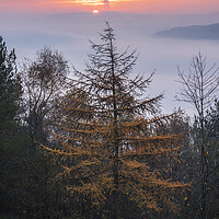Buy canvas prints of Autumn sunrise, Peak District by John Finney