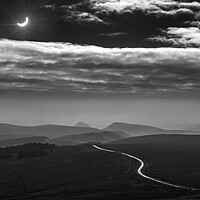 Buy canvas prints of Moon shadow (Solar eclipse).  by John Finney