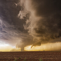 Buy canvas prints of Tornado near the town of Floydada, Texas by John Finney