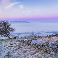Buy canvas prints of Win hill Dawn, Derbyshire Peak District by John Finney