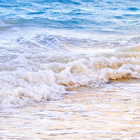Buy canvas prints of Waves breaking on tropical shore by ELENA ELISSEEVA