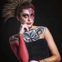 Buy canvas prints of  Body Painting by Traven Milovich