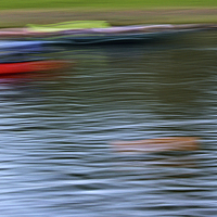Buy canvas prints of  Kayaks and Buoy  by William Moore
