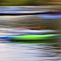 Buy canvas prints of  Kayaks and Dock  by William Moore