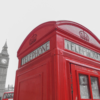 Buy canvas prints of London telephone box by Claudio Divizia
