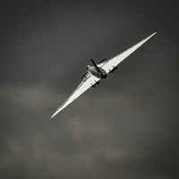 Buy canvas prints of  Vulcan Bomber Take off. by David Paterson