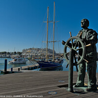 Buy canvas prints of The Sailor Statue in Vilamoura by Angelo DeVal