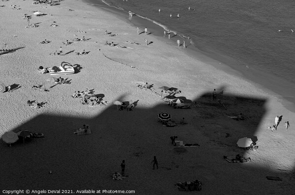 Peneco beach scene in Monochrome Picture Board by Angelo DeVal