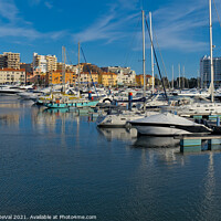 Buy canvas prints of Marina of Vilamoura at afternoon by Angelo DeVal