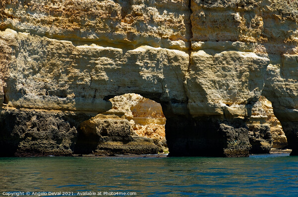 Arches of Marinha Beach and Cliffs Picture Board by Angelo DeVal