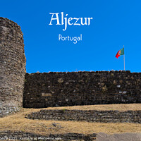 Buy canvas prints of Aljezur Castle Postcard - Portugal by Angelo DeVal