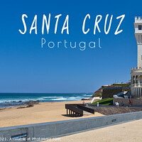 Buy canvas prints of Santa Cruz Postcard - Portugal by Angelo DeVal