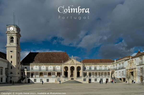 Coimbra University - Travel Art Picture Board by Angelo DeVal