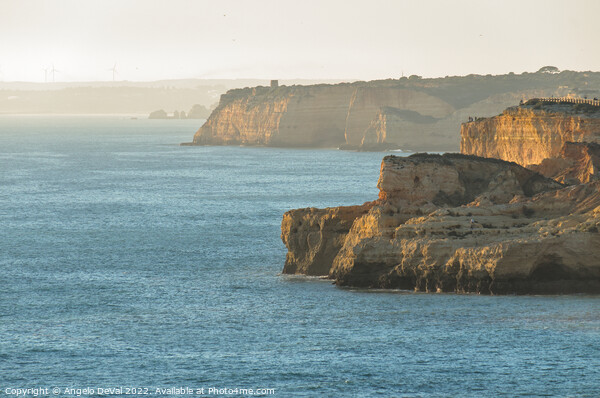 Lagoa Coast Cliffs. Algarve Picture Board by Angelo DeVal
