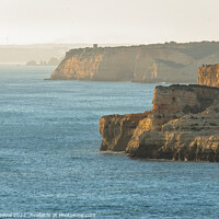 Buy canvas prints of Lagoa Coast Cliffs. Algarve by Angelo DeVal