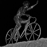 Buy canvas prints of The Cyclist Of Foia. Monchique by Angelo DeVal