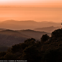 Buy canvas prints of Coral Sunset in Monchique Mountains by Angelo DeVal