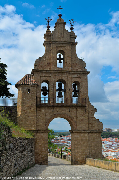 Arched gate and bells in Aracena Picture Board by Angelo DeVal