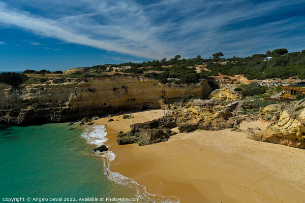Albandeira beach from the Cliffs Picture Board by Angelo DeVal