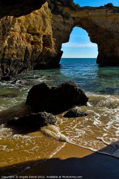 Rocky Arch in Albandeira beach Picture Board by Angelo DeVal