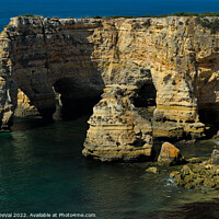 Buy canvas prints of Marinha Beach Arches by Angelo DeVal