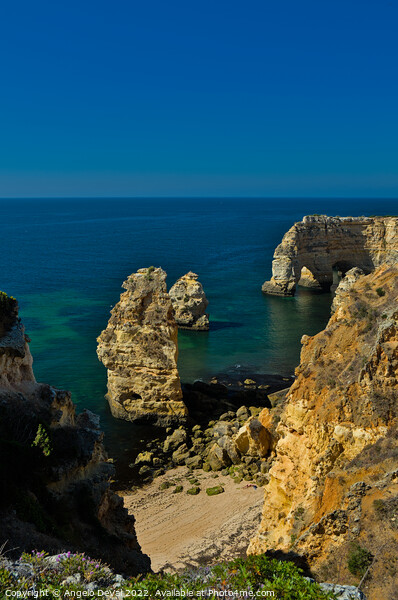 Beautiful Marinha Beach from the Cliffs Picture Board by Angelo DeVal