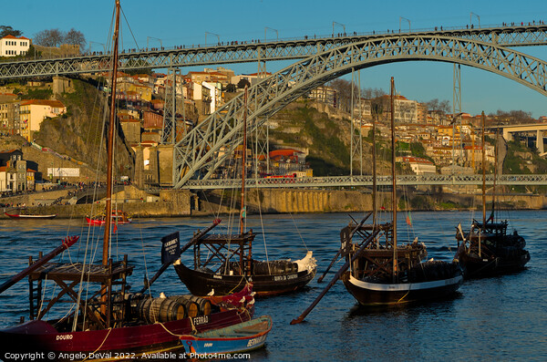 Douro Riverside in Porto Picture Board by Angelo DeVal