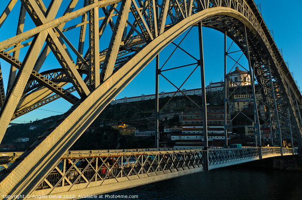 Porto Bridge View Picture Board by Angelo DeVal