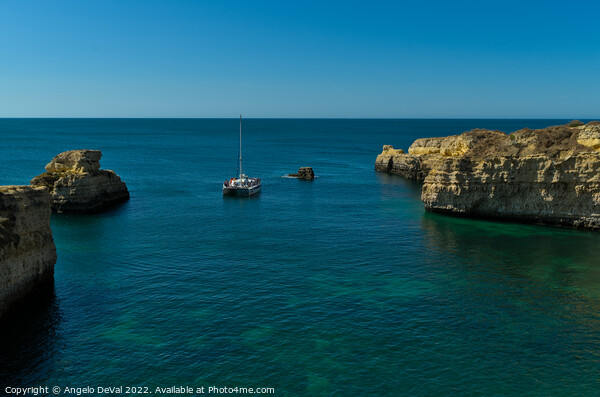 Albufeira Coast Boat Tour Picture Board by Angelo DeVal