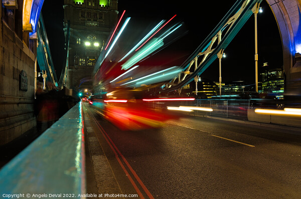 Tower Bridge with Long Exposure in London Picture Board by Angelo DeVal