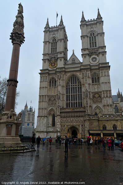 Westminster Abbey in London Picture Board by Angelo DeVal