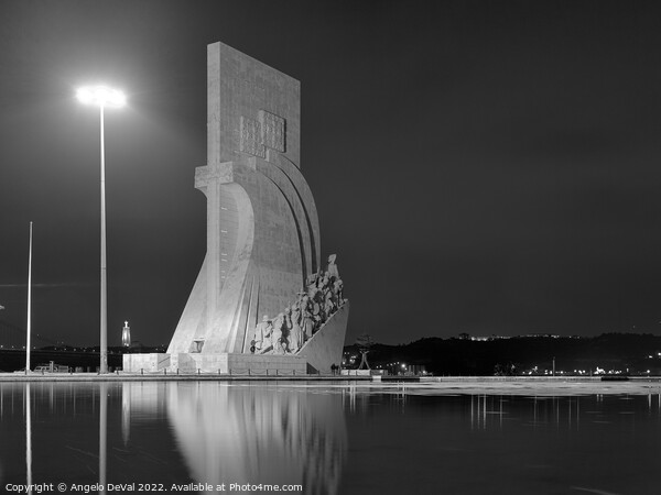 Padrao dos Descobrimentos view at night in Lisbon Picture Board by Angelo DeVal