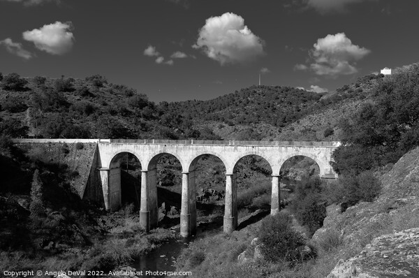 Antique Mertola's Bridge in Alentejo Picture Board by Angelo DeVal
