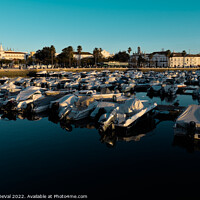 Buy canvas prints of Faro city Marina at late afternoon. Algarve Portugal by Angelo DeVal