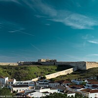 Buy canvas prints of Saint Sebastian Fort and roofs in Portugal  by Angelo DeVal
