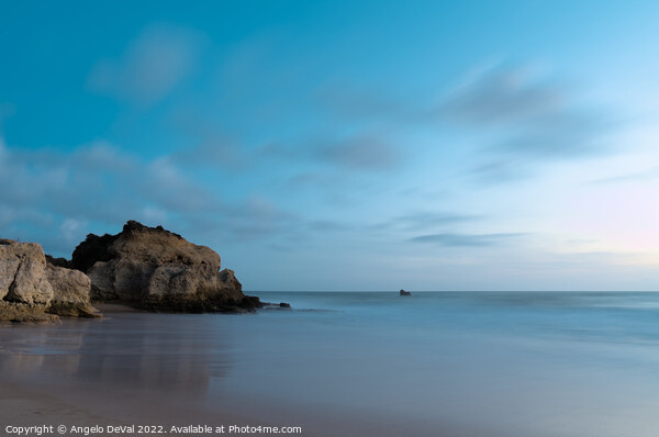 Twilight in Chiringuitos beach with long exposure Picture Board by Angelo DeVal