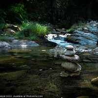 Buy canvas prints of Zen rocks in Gralheira river by Angelo DeVal