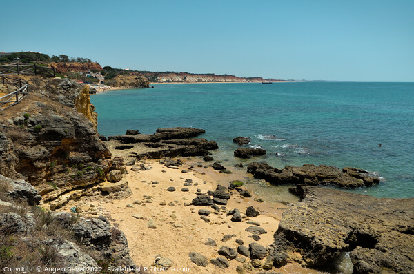 Olhos de Agua Cliff View in Albufeira Picture Board by Angelo DeVal