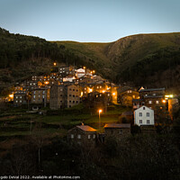 Buy canvas prints of Piodao Mountain Village at Dusk  by Angelo DeVal