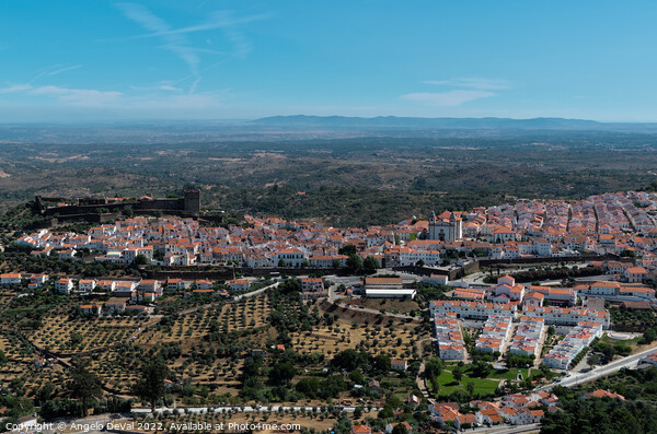 Castelo de Vide Village from the Mountains Picture Board by Angelo DeVal