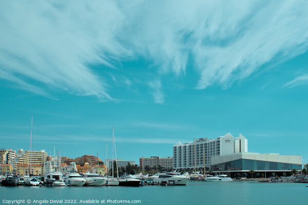 Cloudy Vilamoura Marina  Picture Board by Angelo DeVal