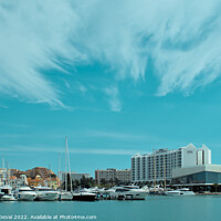 Buy canvas prints of Cloudy Vilamoura Marina  by Angelo DeVal
