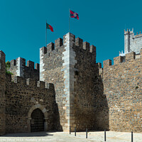 Buy canvas prints of Beja Castle Facade by Angelo DeVal