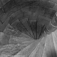 Buy canvas prints of Keep Tower Stairs in the Beja Castle by Angelo DeVal