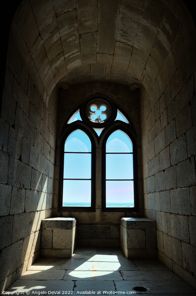 Medieval Window in Beja Keep Tower Picture Board by Angelo DeVal
