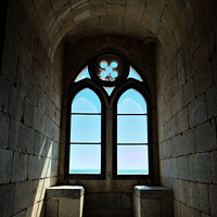 Buy canvas prints of Medieval Window in Beja Keep Tower by Angelo DeVal