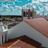 Buy canvas prints of Serpas Aerial Church View by Angelo DeVal
